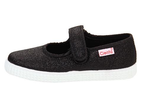 Cienta Mary Jane - Black Sparkle