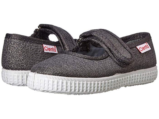 Cienta Mary Jane - Grey Sparkle