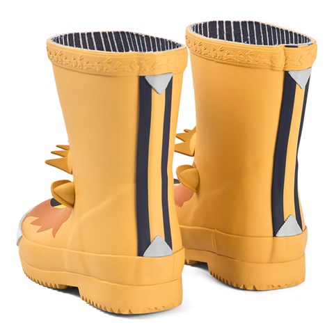 Joules Yellow Lion Rain Boots