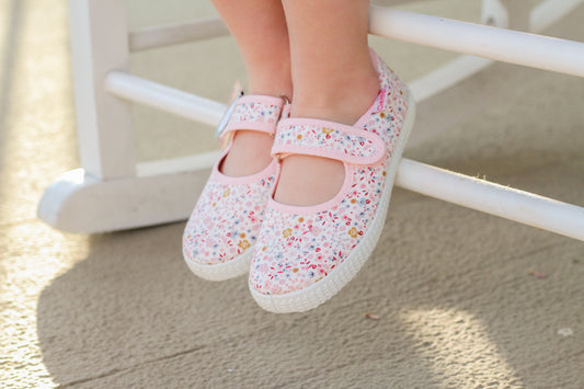 Cienta Mary Jane - Pink Floral