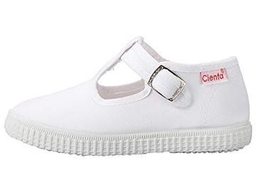 Cienta T-Strap - White