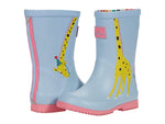 Joules Light Blue Giraffe Rain Boots
