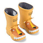 Joules Yellow Lion Rain Boots
